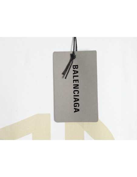 Balenciaga Yellow Tape Double B Letter Short Sleeve,Balenciaga