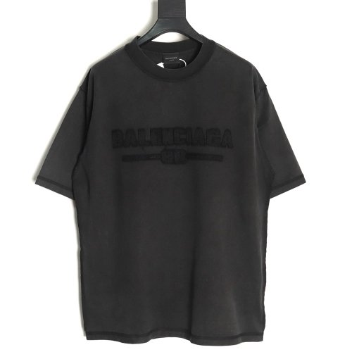 Balenciaga chest patch embroidered shortsleeved Tshirt,Balenciaga T Shirt,Tshirt,APPAREL