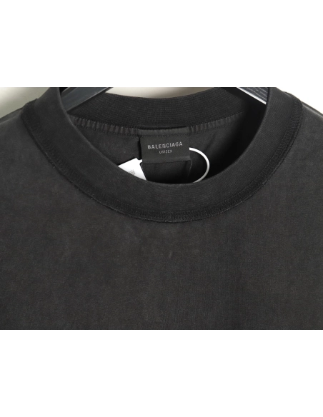 Balenciaga chest patch embroidered shortsleeved Tshirt,Balenciaga T Shirt,Tshirt,APPAREL