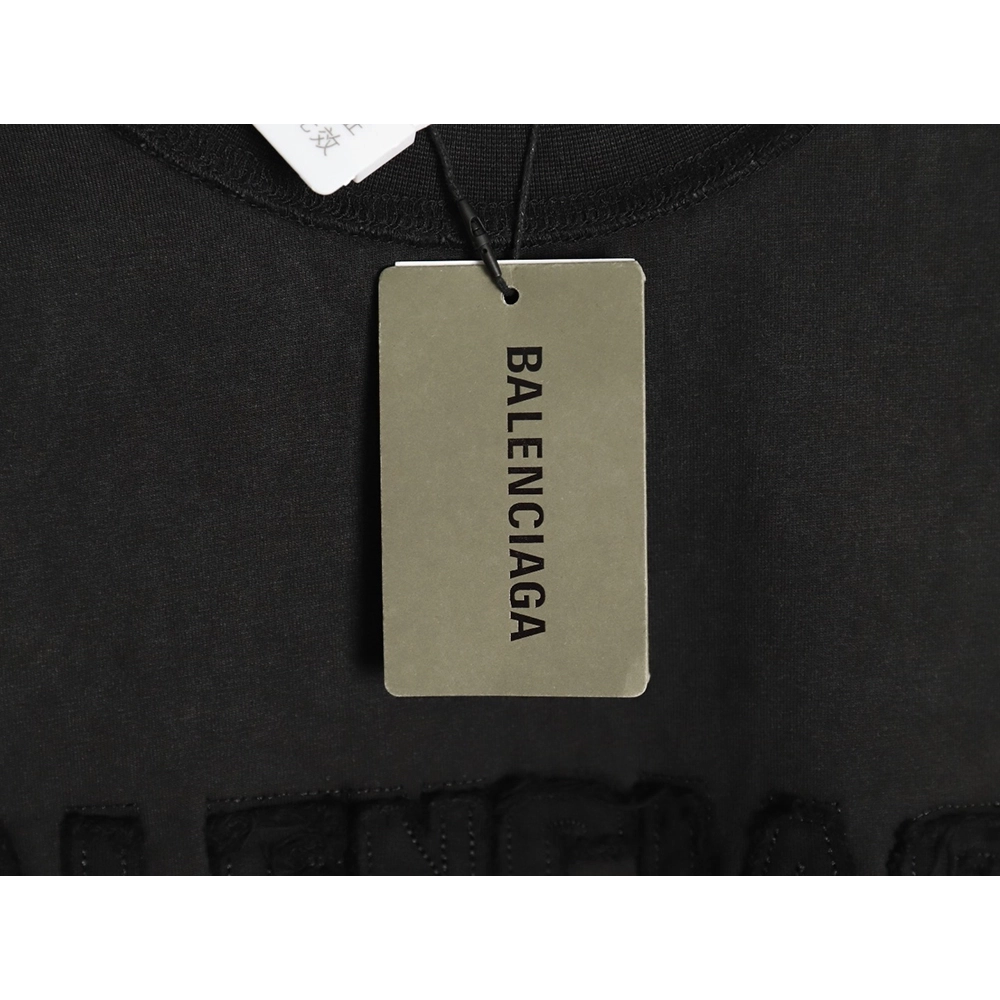 Balenciaga chest patch embroidered shortsleeved Tshirt,Balenciaga T Shirt,Tshirt,APPAREL