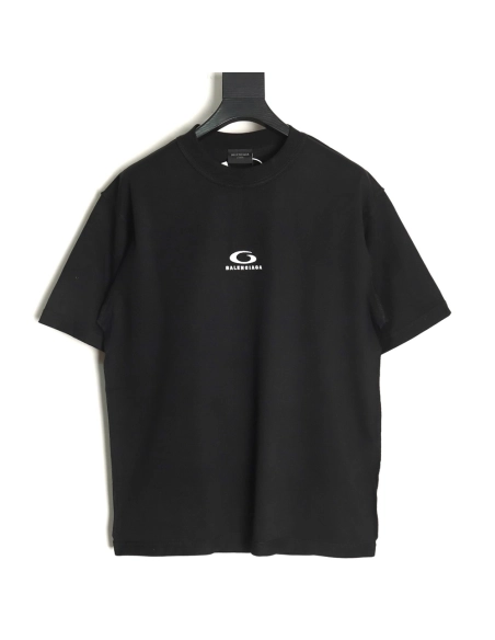 Balenciaga Chest Lettering Logo Embroidered Short Sleeve TShirt,Balenciaga T Shirt,Tshirt,APPAREL