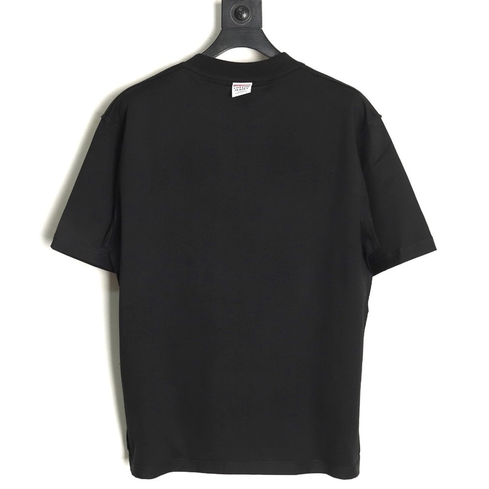 Balenciaga Chest Lettering Logo Embroidered Short Sleeve TShirt,Balenciaga T Shirt,Tshirt,APPAREL