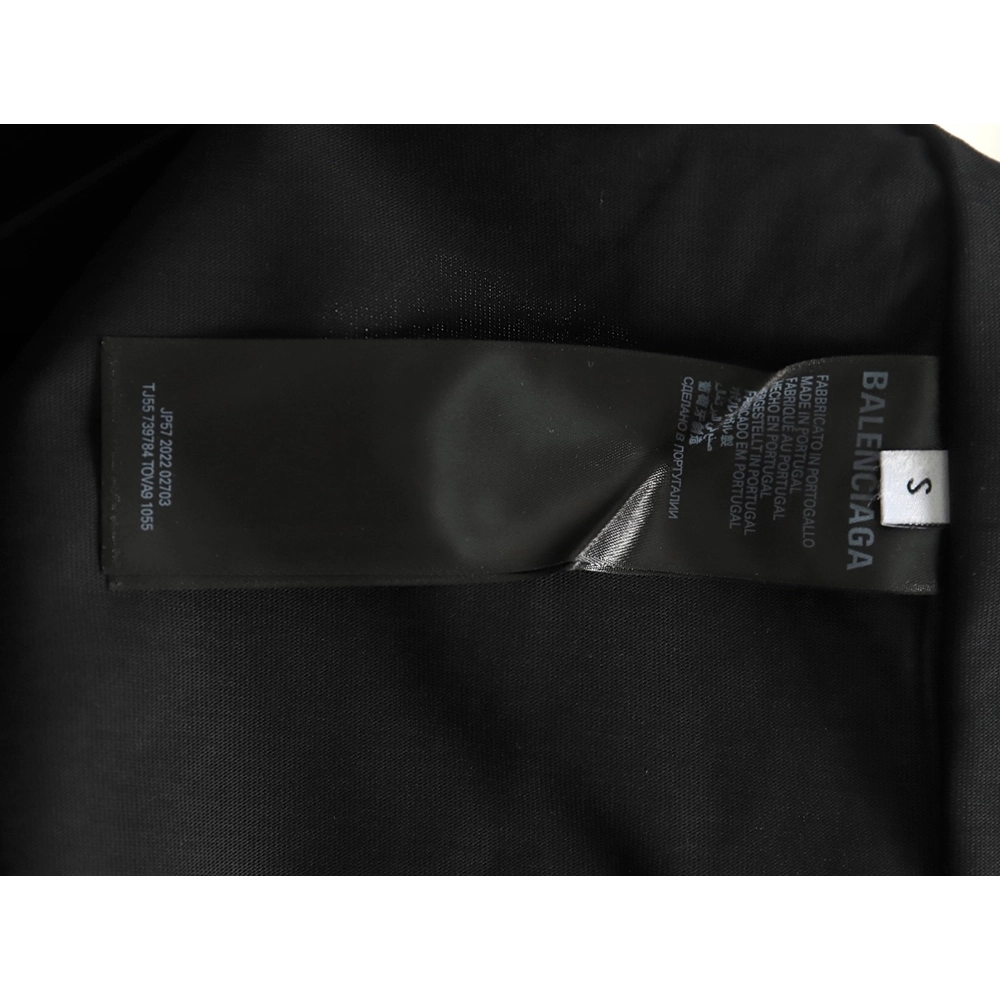 Balenciaga Chest Lettering Logo Embroidered Short Sleeve TShirt,Balenciaga T Shirt,Tshirt,APPAREL