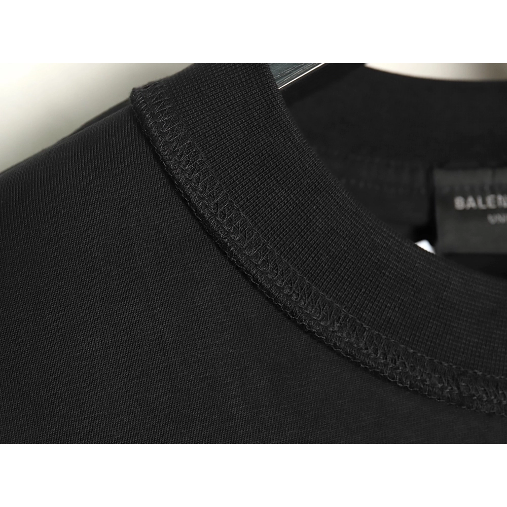 Balenciaga Chest Lettering Logo Embroidered Short Sleeve TShirt,Balenciaga T Shirt,Tshirt,APPAREL