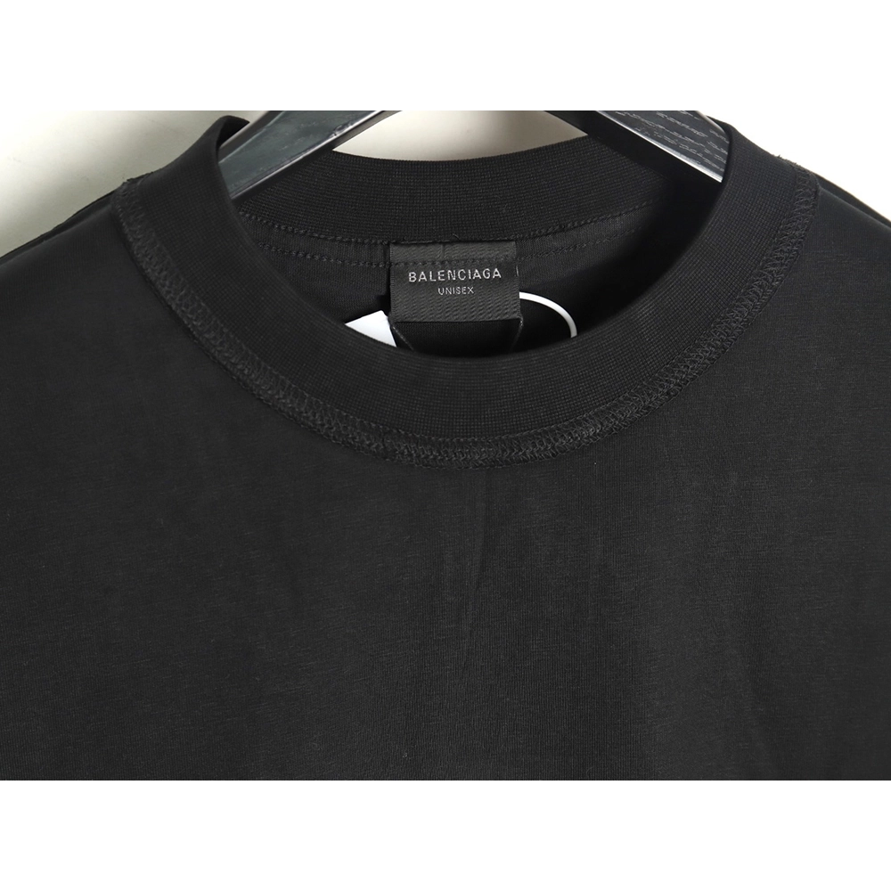 Balenciaga Chest Lettering Logo Embroidered Short Sleeve TShirt,Balenciaga T Shirt,Tshirt,APPAREL
