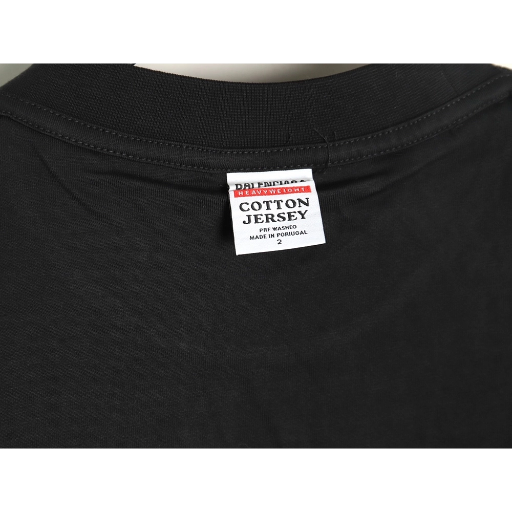 Balenciaga Chest Lettering Logo Embroidered Short Sleeve TShirt,Balenciaga T Shirt,Tshirt,APPAREL