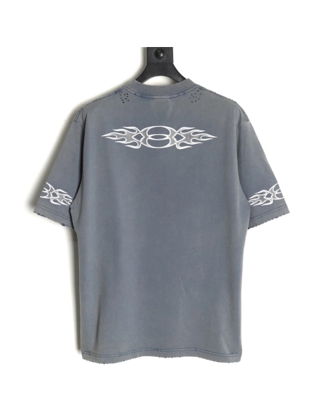 Balenciaga flame print short sleeve Tshirt,Balenciaga T Shirt,Tshirt,APPAREL
