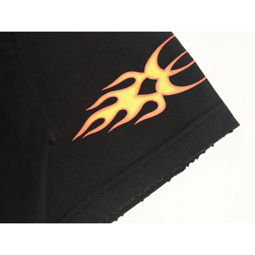 Balenciaga flame print short sleeve Tshirt,Balenciaga T Shirt,Tshirt,APPAREL