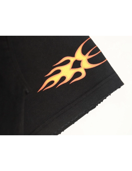 Balenciaga flame print short sleeve Tshirt,Balenciaga T Shirt,Tshirt,APPAREL