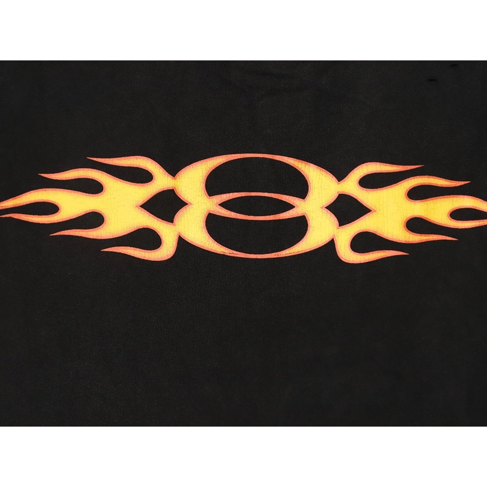 Balenciaga flame print short sleeve Tshirt,Balenciaga T Shirt,Tshirt,APPAREL