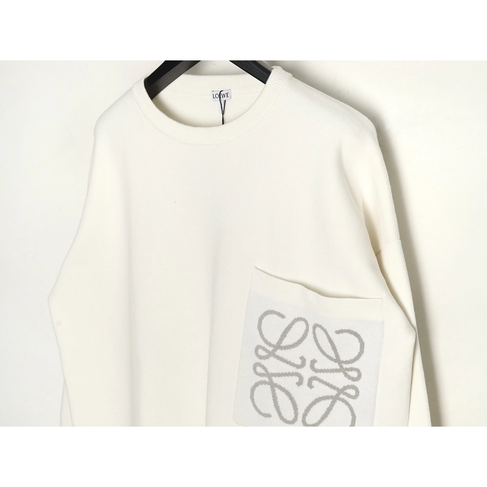 Loewe pocket jacquard sweater,Loewe Sweatshirt,Sweatshirt,APPAREL