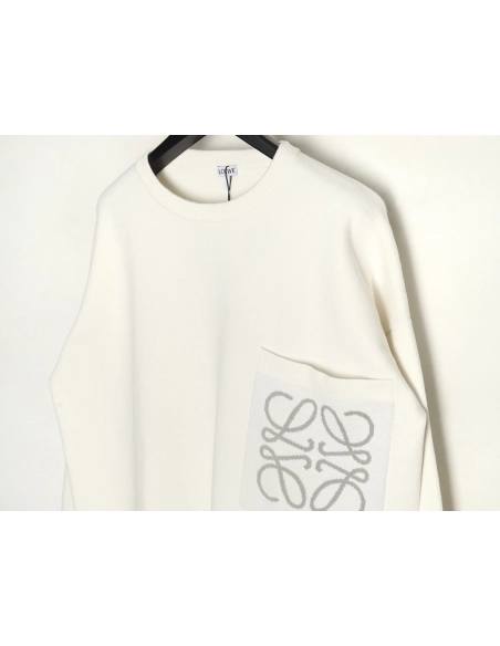 Loewe pocket jacquard sweater,Loewe Sweatshirt,Sweatshirt,APPAREL