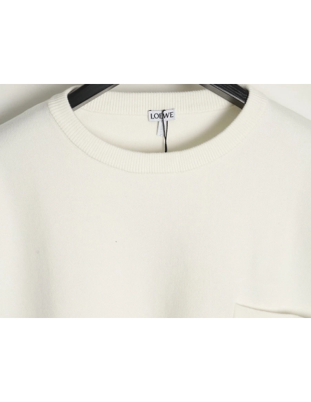 Loewe pocket jacquard sweater,Loewe Sweatshirt,Sweatshirt,APPAREL