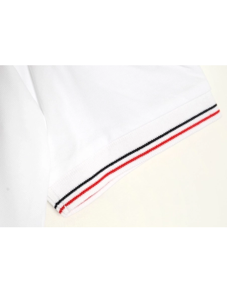 Prada small embroidered logo red edge shortsleeved polo shirt,Prada Shirt,Shirt,APPAREL