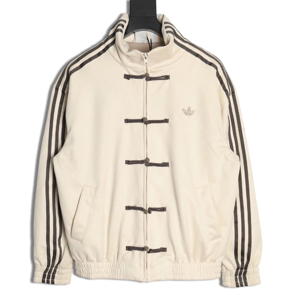 Adidas New Chinese Suede Tang Suit Jacket,ADIDAS Jacket,Jacket,APPAREL