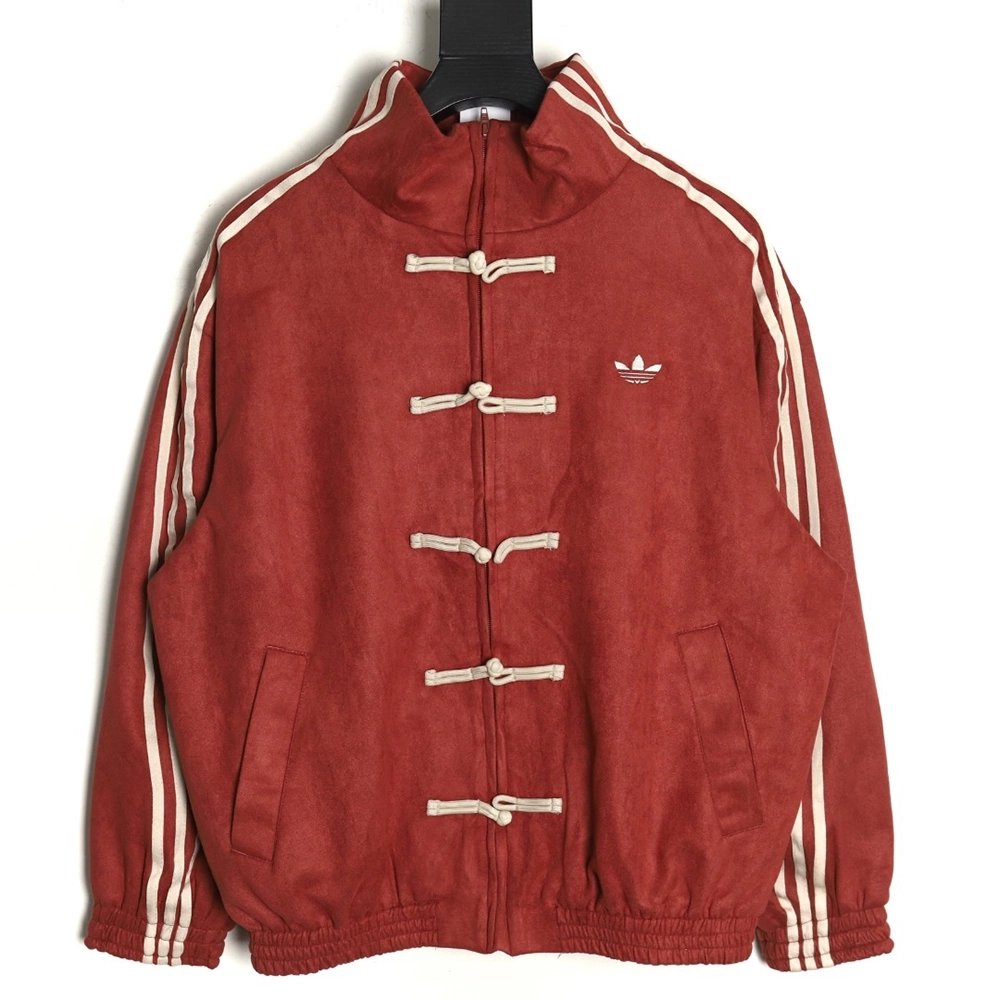 Adidas New Chinese Suede Tang Suit Jacket,ADIDAS Jacket,Jacket,APPAREL
