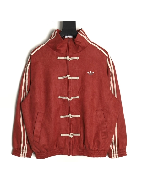 Adidas New Chinese Suede Tang Suit Jacket,ADIDAS Jacket,Jacket,APPAREL