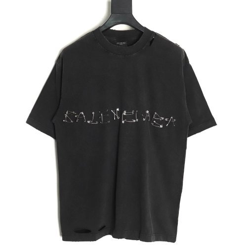 Balenciaga Metal Pin Short Sleeve TShirt,Balenciaga T Shirt,Tshirt,APPAREL