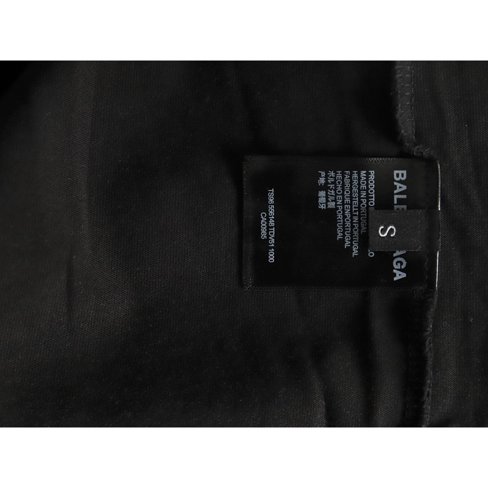 Balenciaga white ring logo print shortsleeved Tshirt,Balenciaga T Shirt,Tshirt,APPAREL