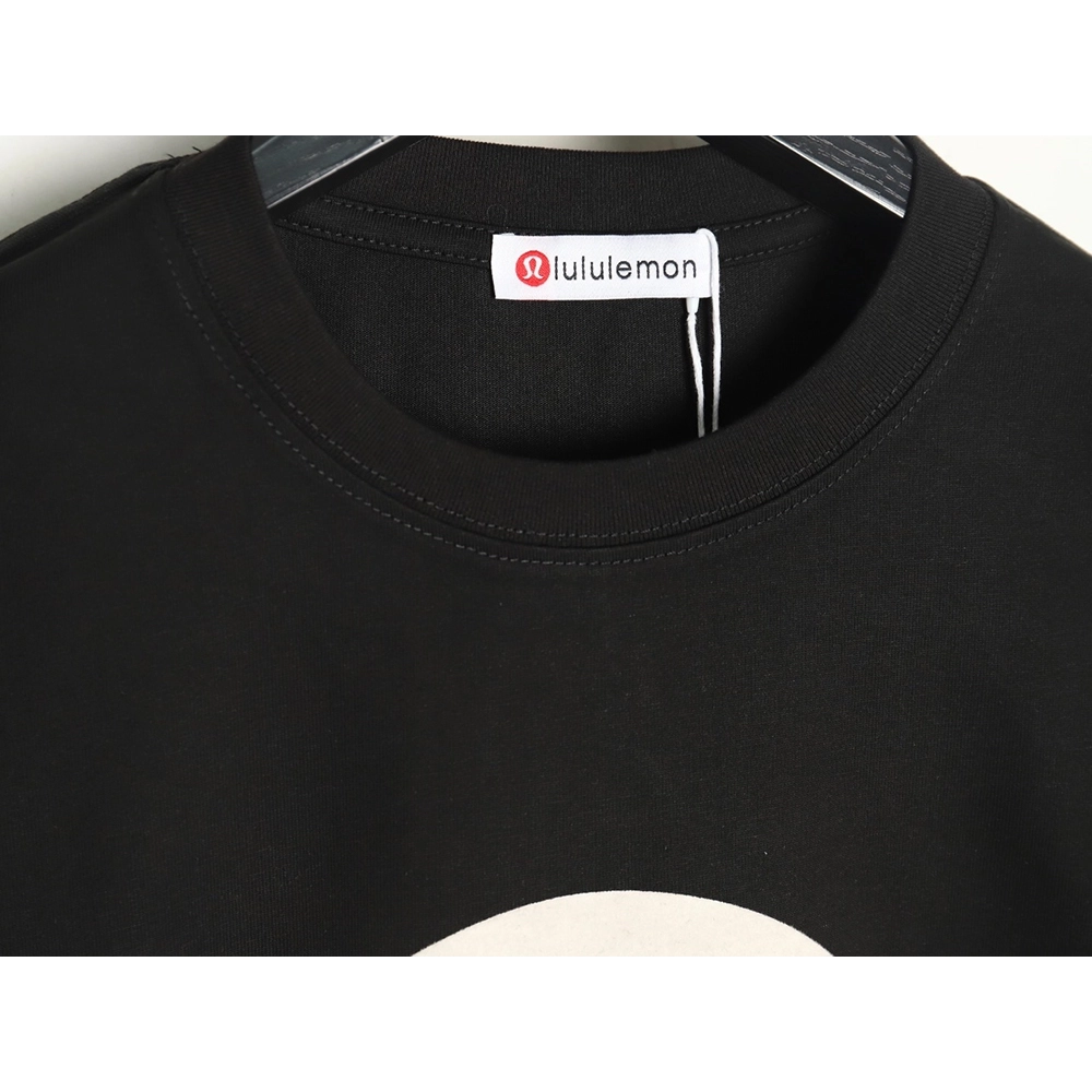 Lululemon Letter Logo Flocked Short Sleeve TShirt,Lululemon T Shirt,Tshirt,APPAREL