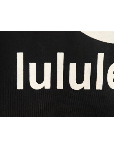 Lululemon Letter Logo Flocked Short Sleeve TShirt,Lululemon T Shirt,Tshirt,APPAREL