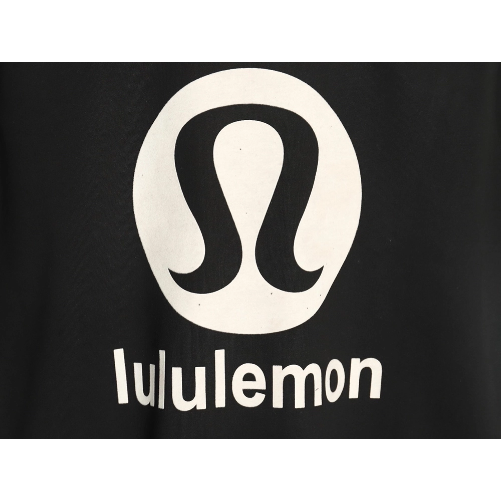 Lululemon Letter Logo Flocked Short Sleeve TShirt,Lululemon T Shirt,Tshirt,APPAREL