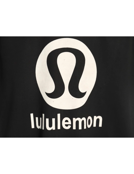 Lululemon Letter Logo Flocked Short Sleeve TShirt,Lululemon T Shirt,Tshirt,APPAREL