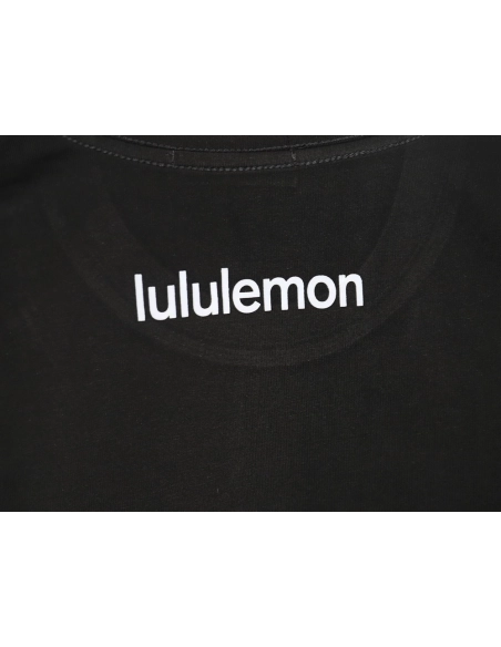 Lululemon Letter Logo Flocked Short Sleeve TShirt,Lululemon T Shirt,Tshirt,APPAREL