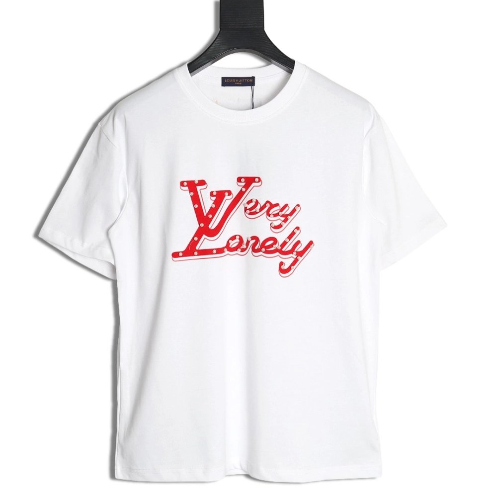 Louis Vuitton Pearl Slogan Print Short Sleeves,Louis Vuitton T Shirt,Tshirt,APPAREL