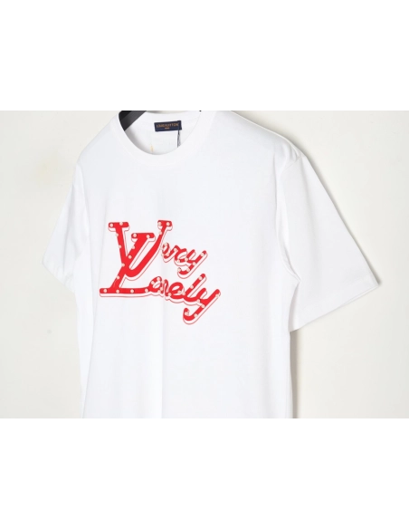 Louis Vuitton Pearl Slogan Print Short Sleeves,Louis Vuitton T Shirt,Tshirt,APPAREL
