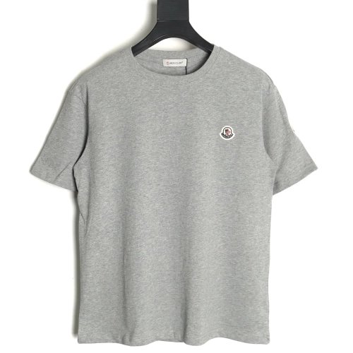 Moncler embroidered letter jacquard shortsleeved Tshirt,Moncler T Shirt,Tshirt,APPAREL