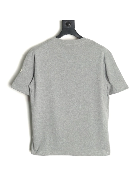 Moncler embroidered letter jacquard shortsleeved Tshirt,Moncler T Shirt,Tshirt,APPAREL