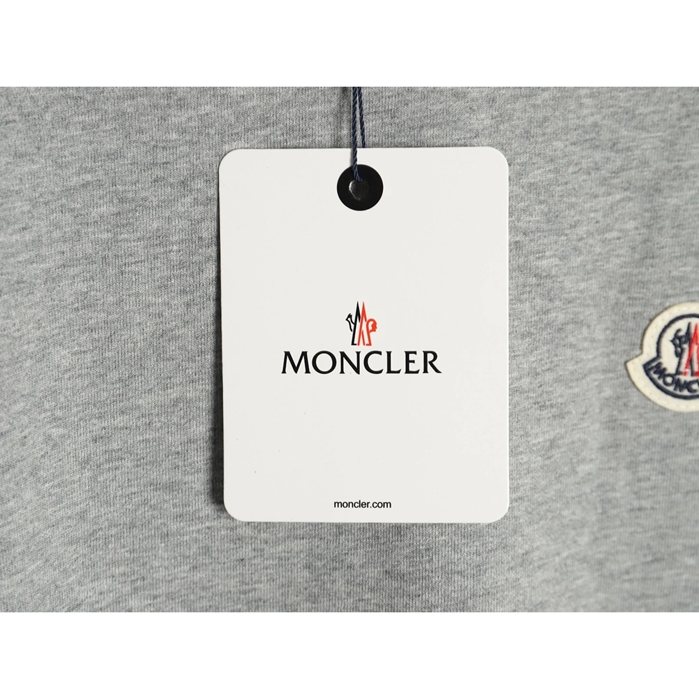 Moncler embroidered letter jacquard shortsleeved Tshirt,Moncler T Shirt,Tshirt,APPAREL