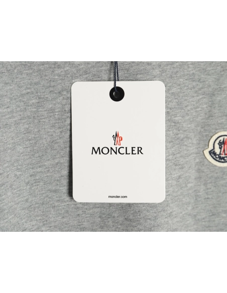 Moncler embroidered letter jacquard shortsleeved Tshirt,Moncler T Shirt,Tshirt,APPAREL