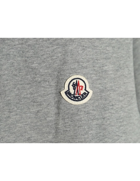 Moncler embroidered letter jacquard shortsleeved Tshirt,Moncler T Shirt,Tshirt,APPAREL