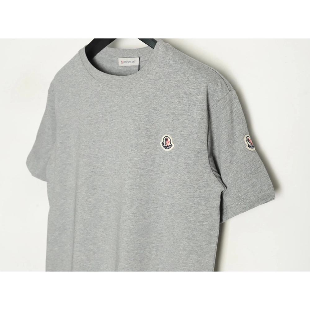 Moncler embroidered letter jacquard shortsleeved Tshirt,Moncler T Shirt,Tshirt,APPAREL