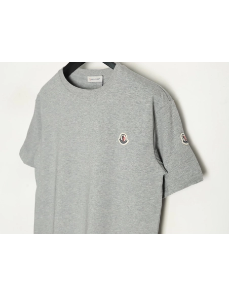 Moncler embroidered letter jacquard shortsleeved Tshirt,Moncler T Shirt,Tshirt,APPAREL