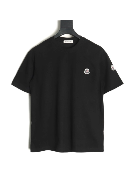 Moncler embroidered letter jacquard shortsleeved Tshirt,Moncler T Shirt,Tshirt,APPAREL