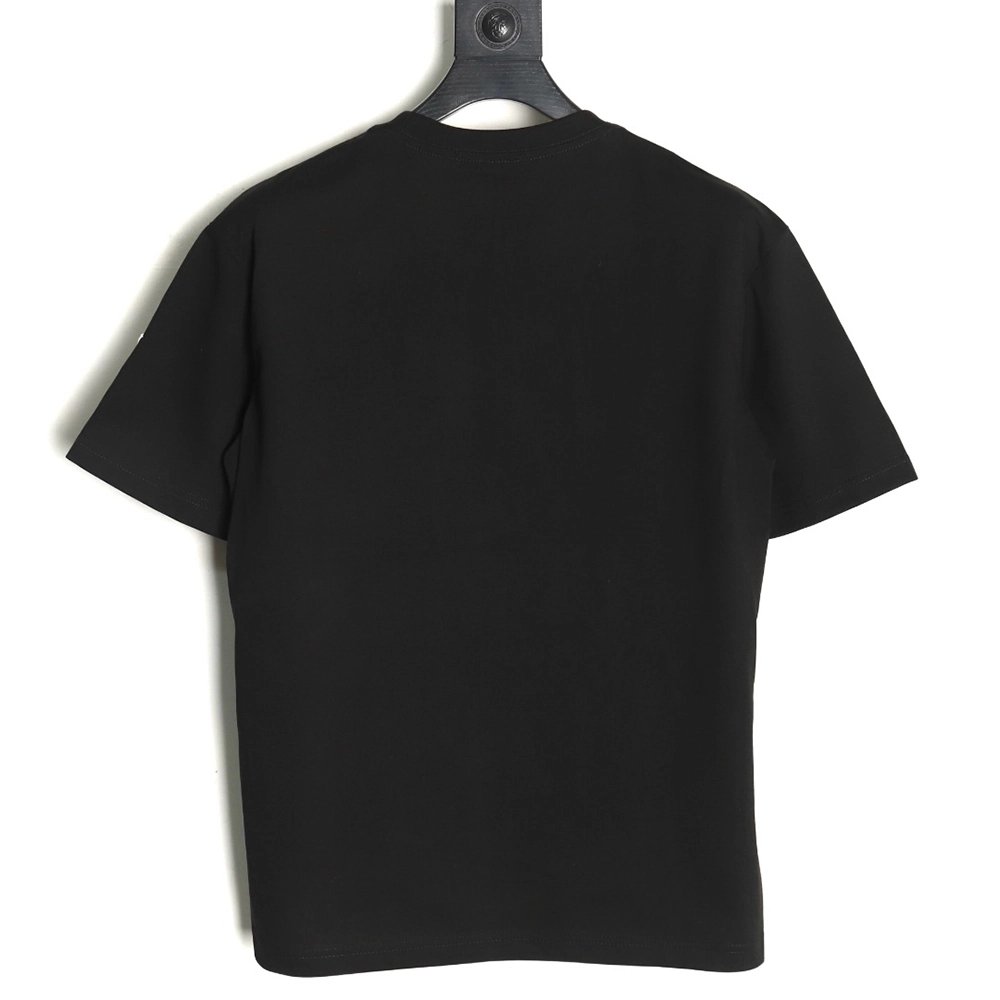Moncler embroidered letter jacquard shortsleeved Tshirt,Moncler T Shirt,Tshirt,APPAREL