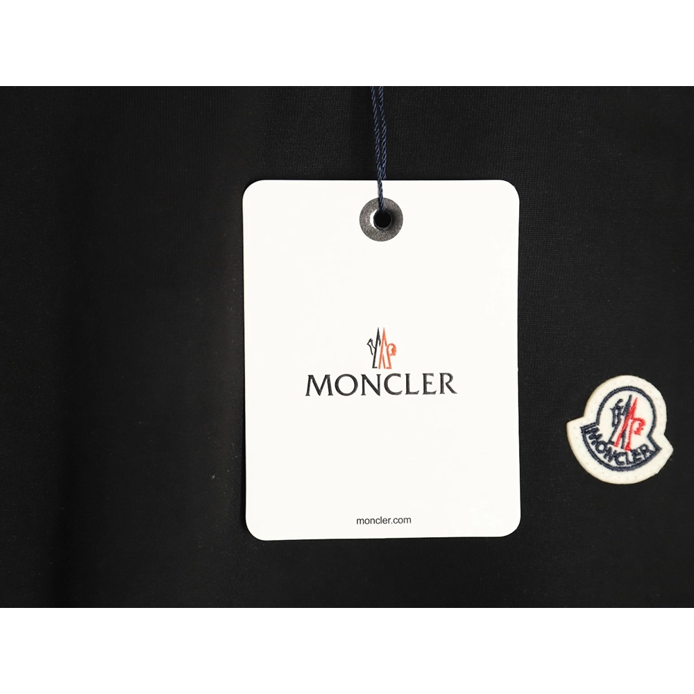 Moncler embroidered letter jacquard shortsleeved Tshirt,Moncler T Shirt,Tshirt,APPAREL
