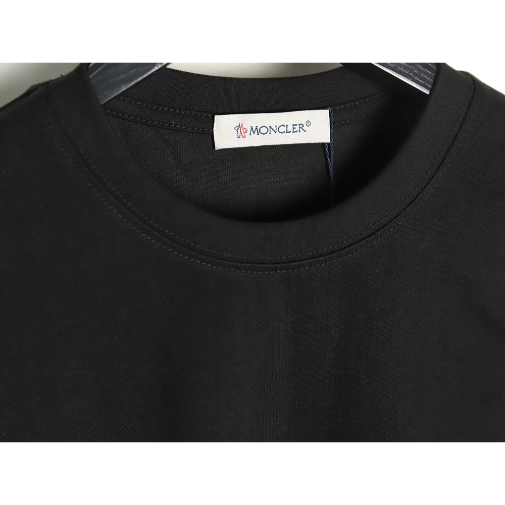 Moncler embroidered letter jacquard shortsleeved Tshirt,Moncler T Shirt,Tshirt,APPAREL