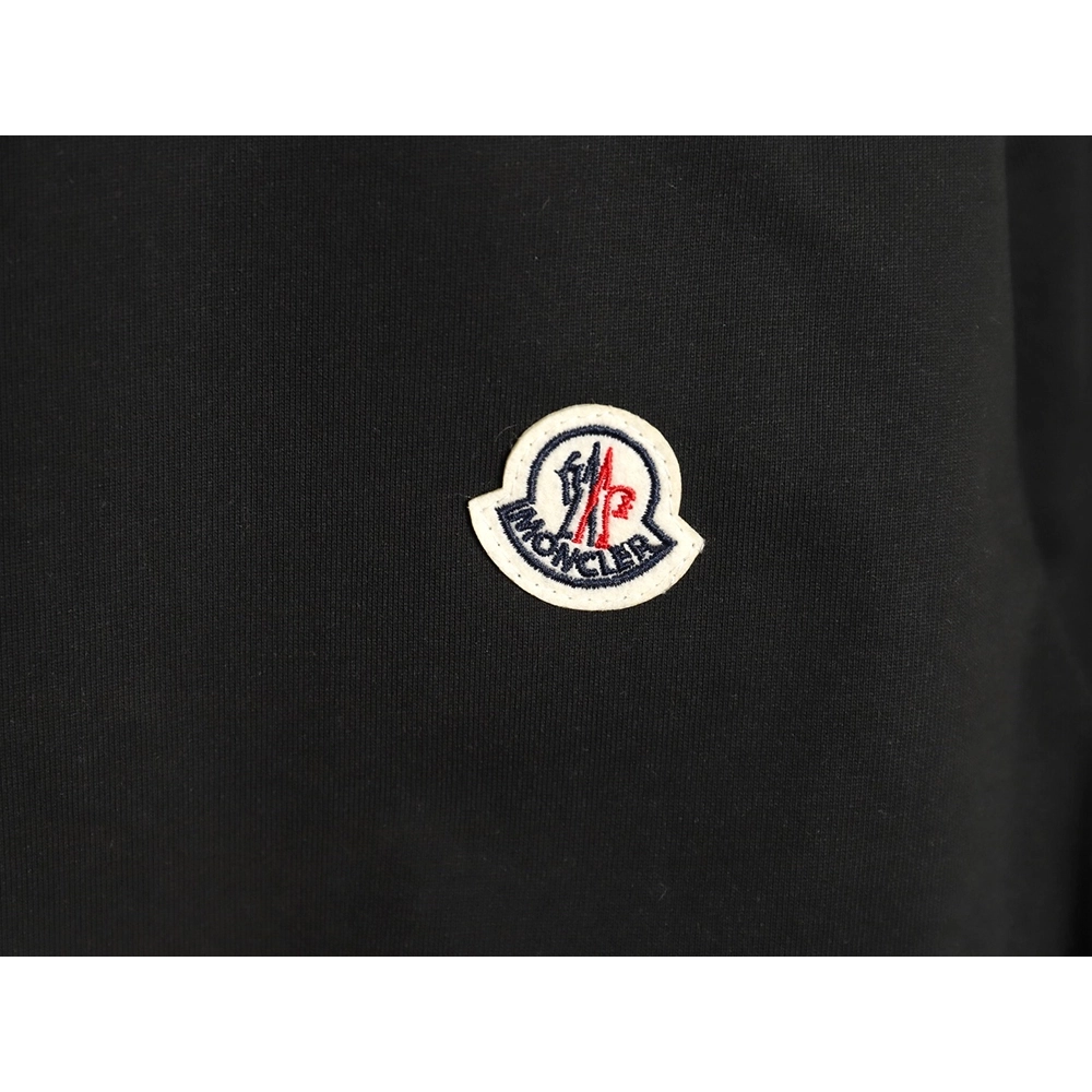 Moncler embroidered letter jacquard shortsleeved Tshirt,Moncler T Shirt,Tshirt,APPAREL