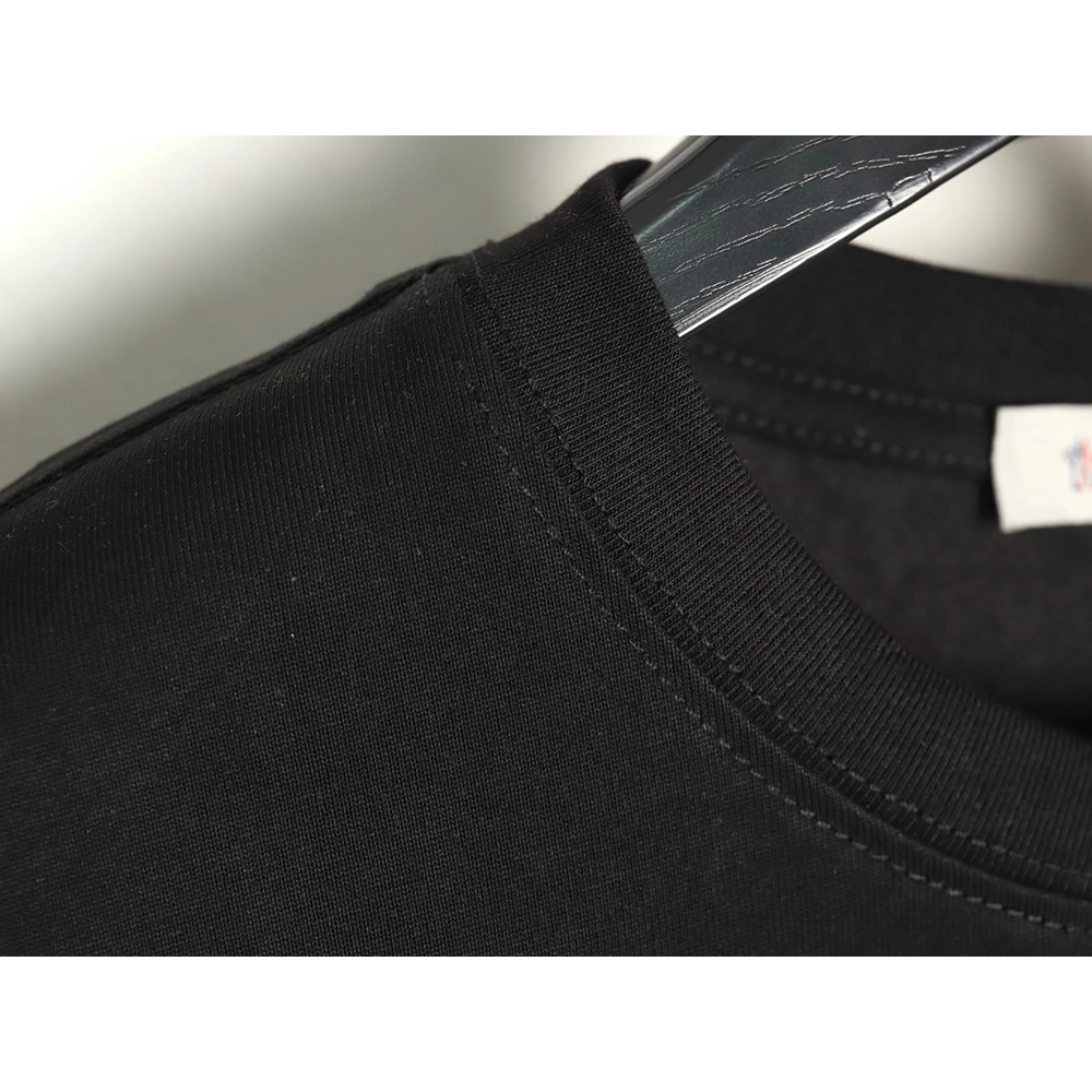 Moncler embroidered letter jacquard shortsleeved Tshirt,Moncler T Shirt,Tshirt,APPAREL