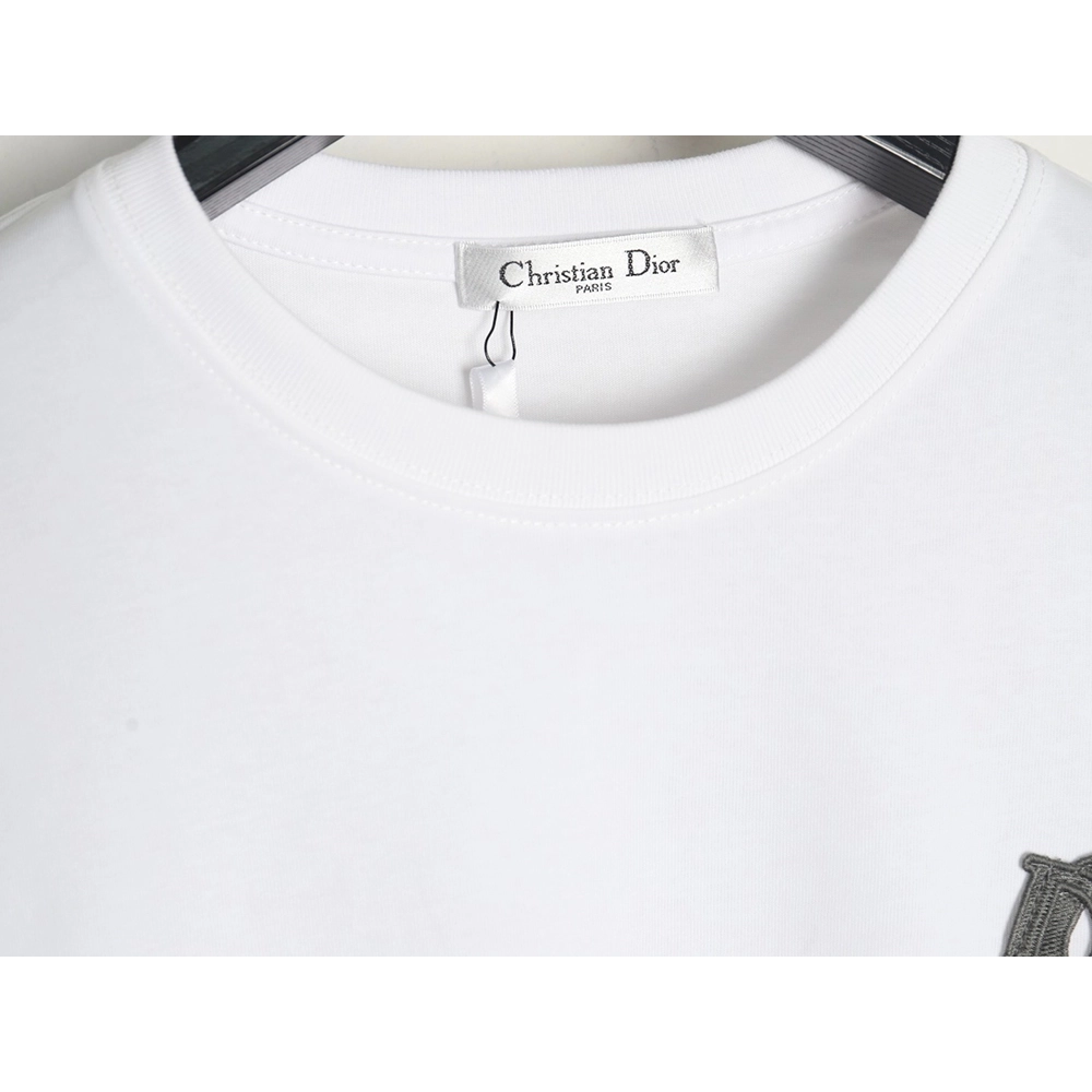 Dior Letter Patch Embroidered Short Sleeve TShirt,Dior T Shirt,Tshirt,APPAREL