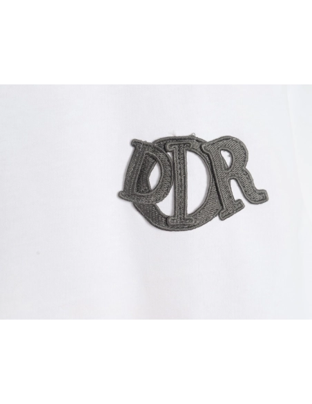 Dior Letter Patch Embroidered Short Sleeve TShirt,Dior T Shirt,Tshirt,APPAREL