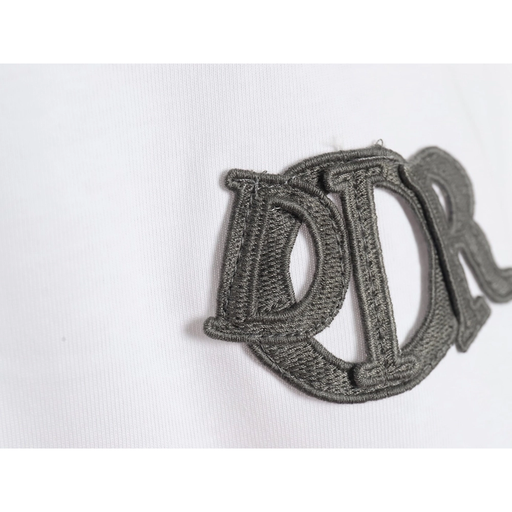 Dior Letter Patch Embroidered Short Sleeve TShirt,Dior T Shirt,Tshirt,APPAREL