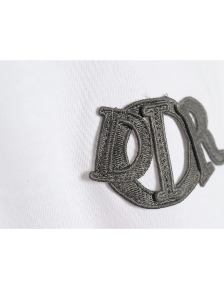 Dior Letter Patch Embroidered Short Sleeve TShirt,Dior T Shirt,Tshirt,APPAREL
