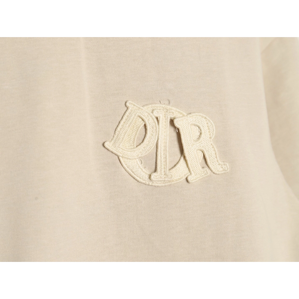 Dior Letter Patch Embroidered Short Sleeve TShirt,Dior T Shirt,Tshirt,APPAREL