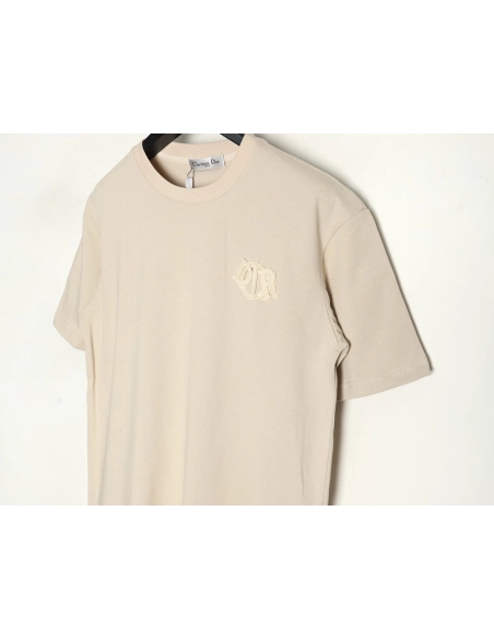 Dior Letter Patch Embroidered Short Sleeve TShirt,Dior T Shirt,Tshirt,APPAREL