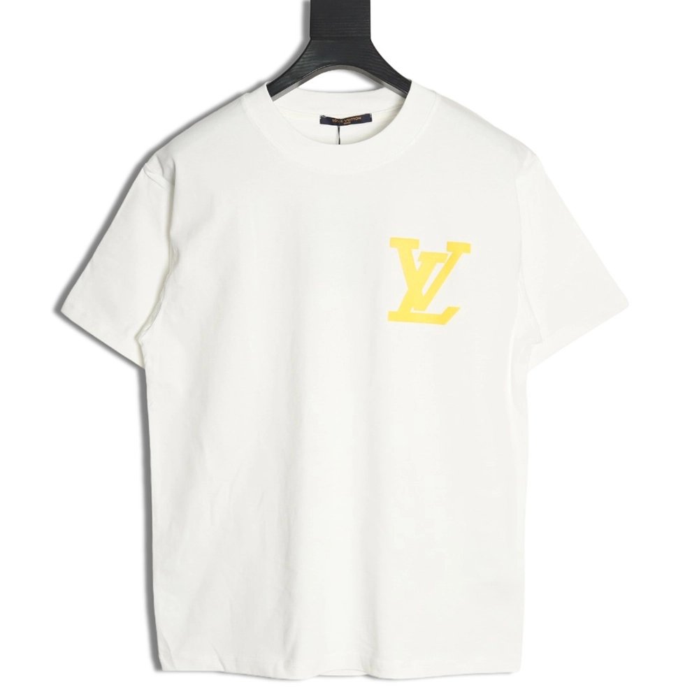 Louis Vuitton Chest Lettering Print Short Sleeve Tshirt,Louis Vuitton T Shirt,Tshirt,APPAREL
